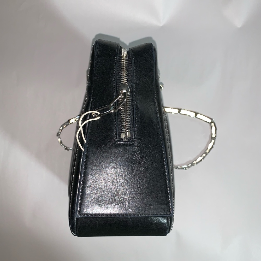 CHANEL black quilted lambskin CAMERA BAG purse - Picture 12 of 16